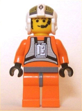 LEGO sw033a Rebel Pilot Y-wing, Dark Bluish Gray Hips (Dutch Vander)